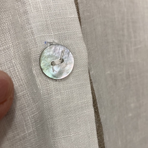 Stella Moda 100% Linen Women’s Lagenlook Shirt Dress sz Medium Italy - Picture 6 of 11